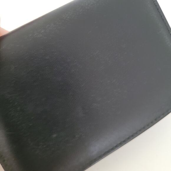 Dunhill Designer Card Wallet Black Bifold Leather Folding Small Logo Vintage - Picture 11 of 11